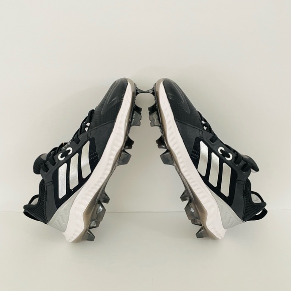 Adidas Womens PureHustle W TPU Softball Cleats Black Silver White EG6681 SZ 5.5 - Picture 5 of 5